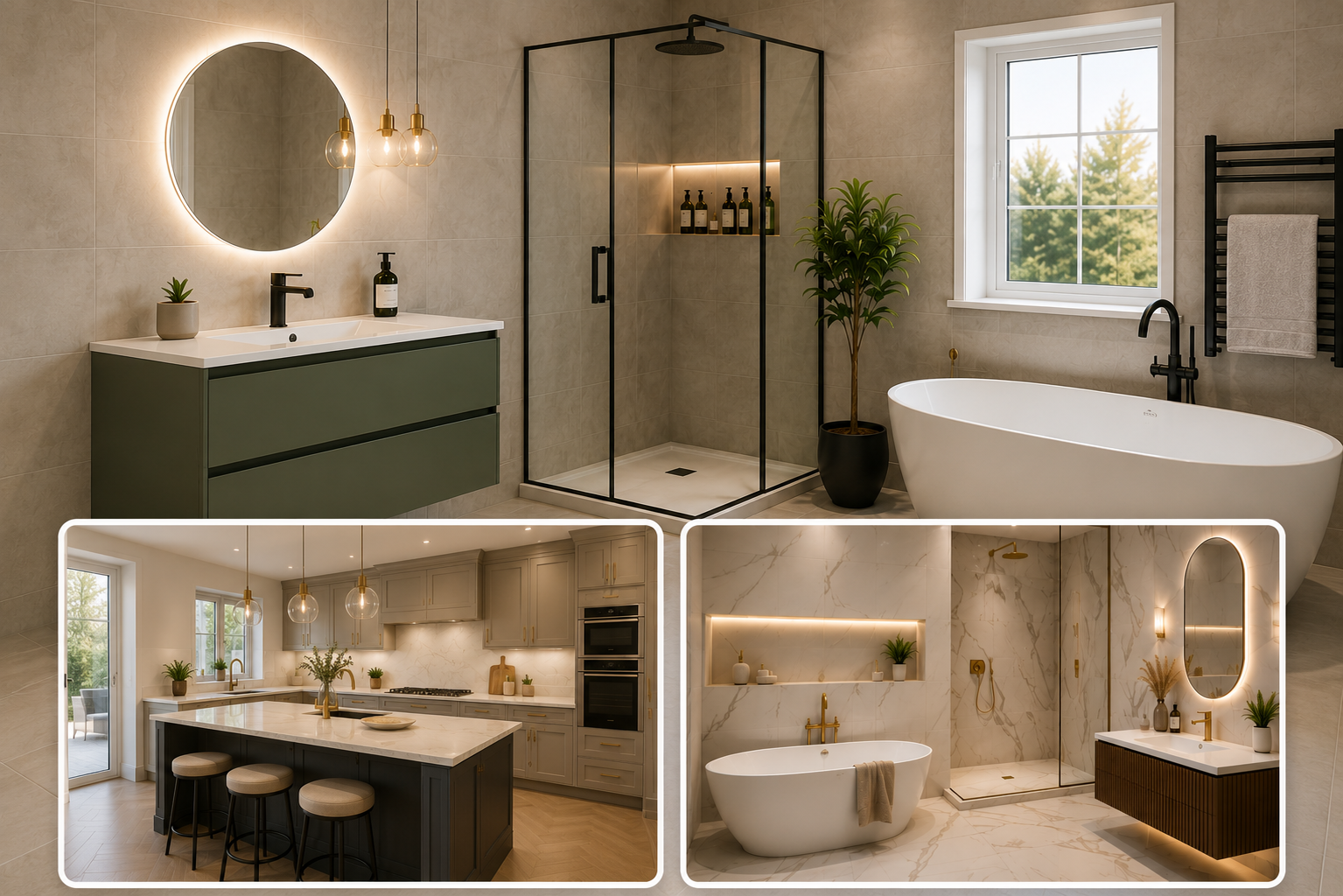 Bathroom and kitchen installation