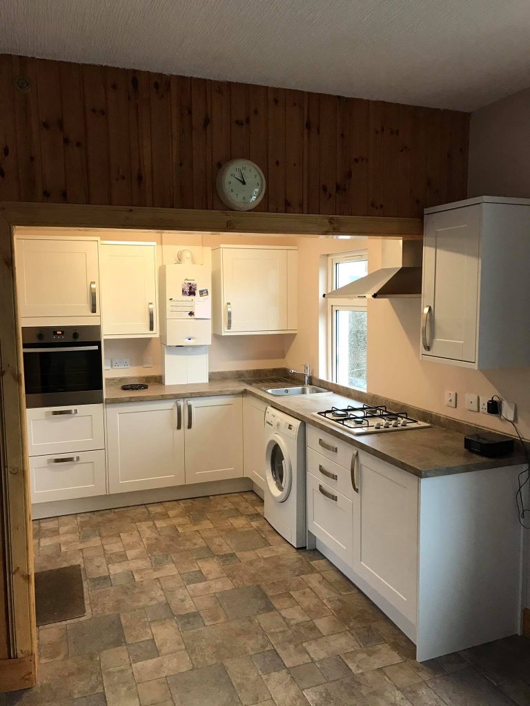 Modern kitchen installation completed by Argyll Bathrooms